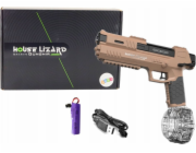 LeanToys Vodní pistole automatická hnědá průhledná nádoba