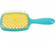 NoName Kadeřnický kartáč Superbrush na rozčesávání vlasů Tyrkysově žlutá