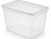 Moxom Skladovací nádoba MOXOM, Basestore, s klipem, 60 l, průhledná