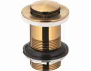 NoName 660-353-31 / KFA / PŘÍSLUŠENSTVÍ / UMYVADLOVÝ ODTOK CLICK-CLACK, MALÝ BEZ PŘEPADU, PVD KARTÁČOVANÝ ZLATÝ POVRCH /