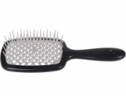 NoName Kadeřnický kartáč Superbrush na rozčesávání vlasů, černá a šedá