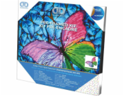 Dante Diamantová výšivka Diamond Dotz Růžový motýl 33x33cm DDK5015