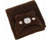 Home Styling Collection Kolekce bytového stylingu Dětská deka s kapucí a ušima TEDDY, 70 x 100 cm