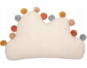 Douceur d`Interieur Interiérový polštář s bambulkami CLOUD, 30 x 50 cm