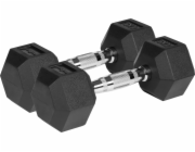 Rebel Gumové činky Hex 2 x 4 kg
