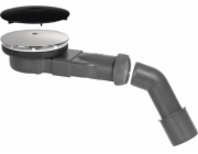 Tycner Sifonový odtok Slim fi 90 se dvěma houbami, chromový a černý