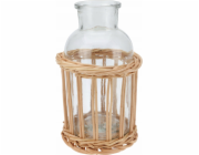 Home Styling Collection Kolekce pro styling domácnosti Dekorativní láhev v proutěném košíku