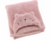 Home Styling Collection Kolekce bytového stylingu Dětská deka s kapucí a ušima TEDDY, 70 x 100 cm