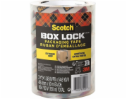 Q-Connect Balicí páska SCOTCH®Box Lock, 48 mm x 50 m, 3 ks, průhledná