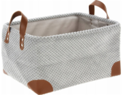 Home Styling Collection Úložný košík z manšestrové tkaniny s rukojeťmi, kolekce Home Styling, 36 x 26 x 19 cm