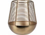 Home Styling Collection Kolekce bytového stylingu Zlatá svíčková lucerna, kovová