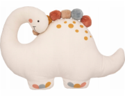 Atmosphera Dekorační polštář s bambulkami DINO, O 38 cm