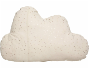 Atmosphera Dekorační polštář ve tvaru mraku, béžový, bavlna, 28 x 45 cm