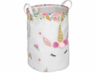 Atmosphera Košík na hračky s bambulkami, skládací, O 35 cm