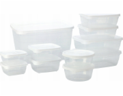 Excellent Houseware Vynikající sada 11 nádob na potraviny v domácnosti