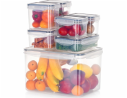 Vilde SADA 7 NÁDOBY NA POTRAVINY S VÍČKY A TĚSNĚNÍM 259635