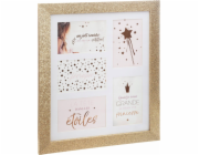 Atmosphera Multi fotorámeček GLITTER, zlatý, 5 fotografií
