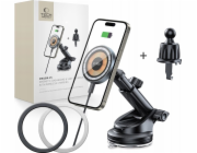 Tech-Protect Nabíječka TECH-PROTECT MM15W-V5 MAGNETICKÁ MAGSAFE DRŽÁK DO PALUBNÍ DESKY A VENTILAČNÍHO SYSTÉMU AUTO BEZDRÁTOVÁ NABÍJEČKA 15W ČERNÁ