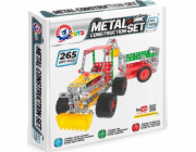 Maksik Kovová stavebnice traktor s přívěsem 265el 4876 (TEH4876)