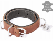 Hobbydog Kožený obojek R1 25x550 Světle hnědý