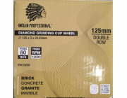 INDIAN PROFESSIONAL INDICKÝ PROFESIONÁLNÍ DIAMANTOVÝ BRUSNÝ KOTOUČ 125 mm DVOJŘADÝ INDICKÝ PROFESIONÁL