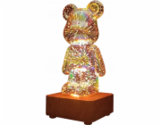 OEM 3D plyšový medvídek Art Deco LED noční světlo stojací L3GFBD