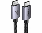 Ugreen Cable Ugreen HD171 35376 kabel s HDMI 2.1 8K konektory Certifikovaný 5m - šedý