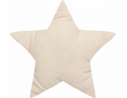 Atmosphera Dekorační polštář ve tvaru hvězdy, béžový, bavlna, 40 x 40 cm