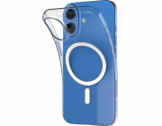 Puro Silikonové pouzdro Puro 03 Mag MagSafe pro iPhone 16 Plus – průhledné