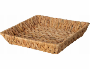 Home Styling Collection Kolekce pro domácí styling BRAID čtvercový košík upletený z vodního hyacintu, 29 x 29 cm