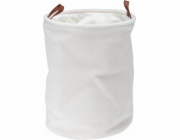 Home Styling Collection Kolekce pro domácí styling Úložný košík Boucle, rukojeti z umělé kůže, O 38 x 50 cm
