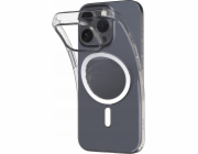 Puro Silikonový kryt Puro 03 Mag MagSafe pro iPhone 16 Pro Max - průhledný