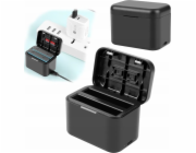Puluz Nabíječka fotoaparátu USB nabíječka pro 2x dobíjecí baterie pro Insta360 X4 Insta 360 X 4 / Pu999b