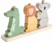 Mattel FP DŘEVĚNÁ ZVÍŘATA A ARRANGÁŽ A TŘÍDĚNÍ HXV04 FOL4