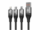 Nillkin Kabel USB NILLKIN SWIFT PRO 3v1 4,4A 1,5M, ČERNÝ