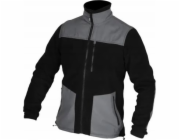 Dedra Flísová mikina s vsadkami, 280 g/m2, velikost XXXL, černošedá