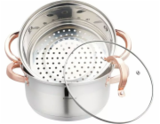 Klausberg KLAUSBERG PARNÍ HRNEC 3 DÍLY 20 cm KB-7728 RŮŽOVÉ ZLATO