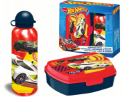 KiDS Licensing Dětská licencovaná sada svačin Hot Wheels + lahev 500 ml HW00001