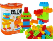 LeanToys Stavební kostky v sáčku s 86 dílky