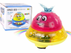 LeanToys Vodní koule UFO Diody Veselá hudba Růžová