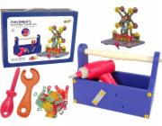 LeanToys Stavební kostky v krabici DIY Vrtačka DIY