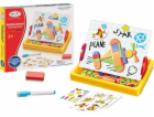 LeanToys Magnetická kreslicí deska s geometrickými tvary,...