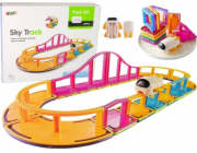 LeanToys Magnetické stavební kostky Sky Track 29 dílků
