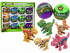 LeanToys Sada 12 barevných dinosauřích vajec na kutálení