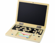 LeanToys Dřevěná tabule křída na notebook