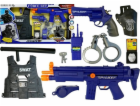LeanToys Police Set Zvuky střelby z pušky Napínák
