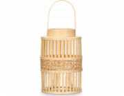 Giftdecor Dárková dekorace Bambusová lucerna ELYSIAN, O 16,5 x 39 cm