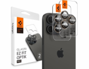 Spigen Spigen Glass tR EZ Fit Optik Pro 2 ks, titanově šedá - iPhone 16 Pro/Pro Max