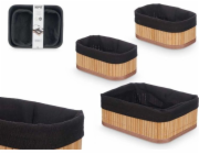 Kipit VIVID bambusové koupelnové koše, 3 kusy