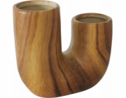 Boltze Keramická váza se vzorem dřeva WILHELMY, 14,5 cm